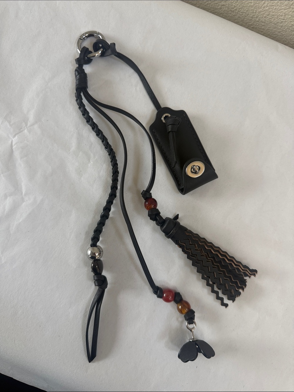Coach Rogue 40 Loved Leather Charm - NWOT